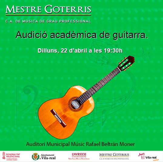 Audició acadèmica de guitarra