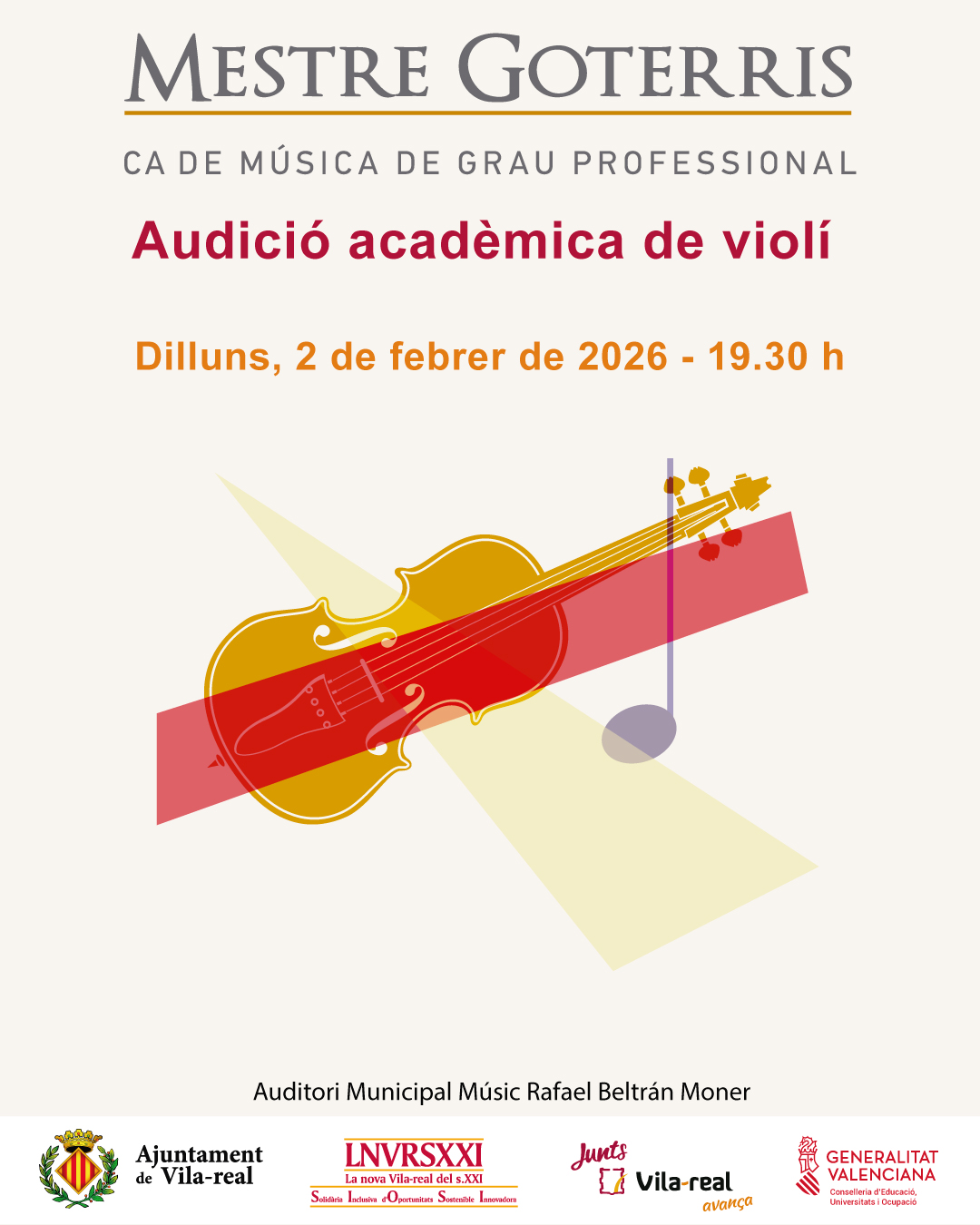Audició acadèmica de violí