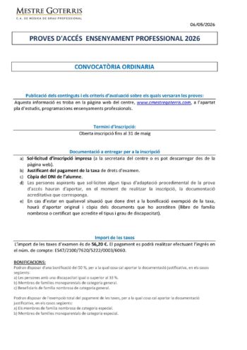 2026 Informació Inscripcions PA prof_Página_1 2026 Informació Inscripcions PA prof_Página_1
